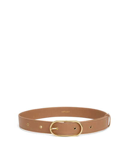 NEIL Women's Vegan Leather Belt | Color: Beige - variant::soy