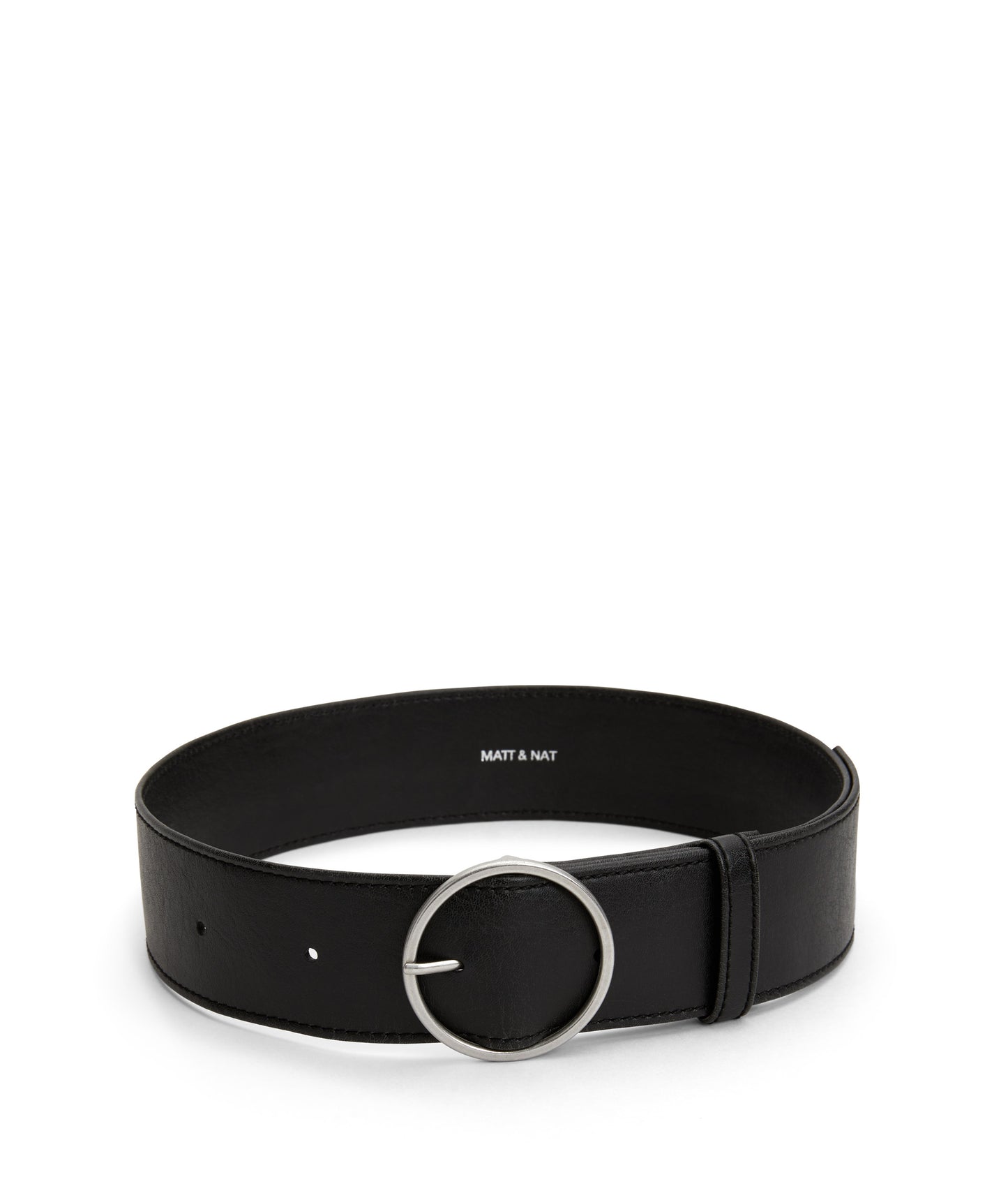 ORA Women's Vegan Wide Belt | Color: Black - variant::black