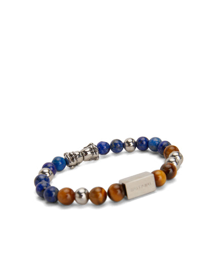 LAUGHING - Stone Bead Bracelet | Color: Black - variant::black