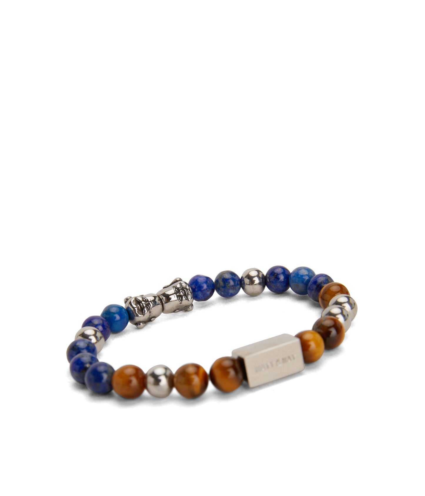 LAUGHING - Stone Bead Bracelet | Color: Black - variant::black