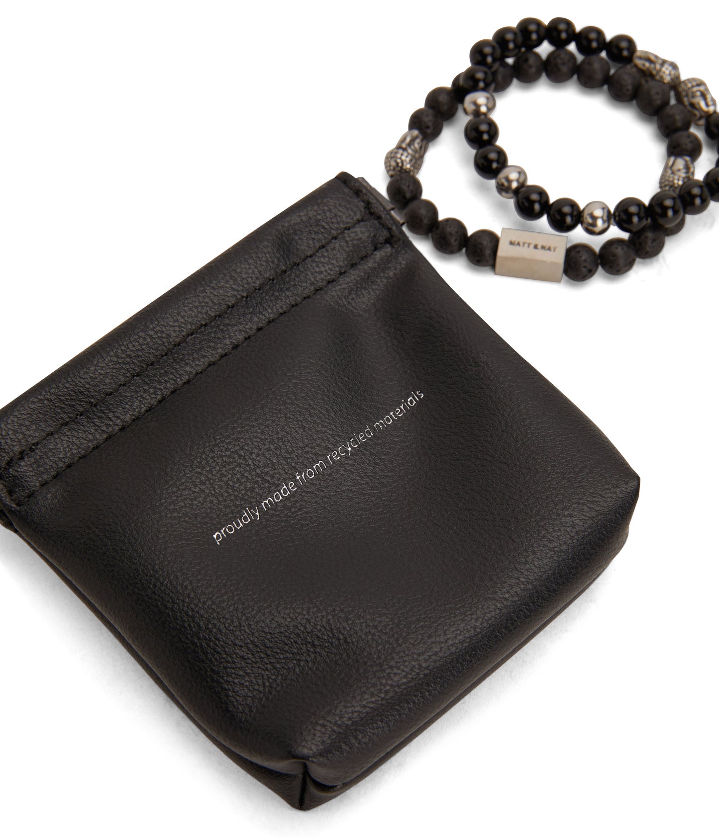 MIRACLE - Black & Grey Stone Bracelet | Color: Black - variant::black