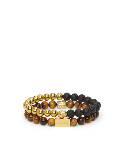 PROTECTIVE - Stainless Steel Gold Bracelet | Color: Black - variant::black