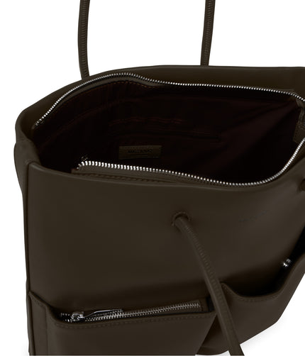 BERTA Vegan Tote Bag - Loom | Color: Brown - variant::espresso
