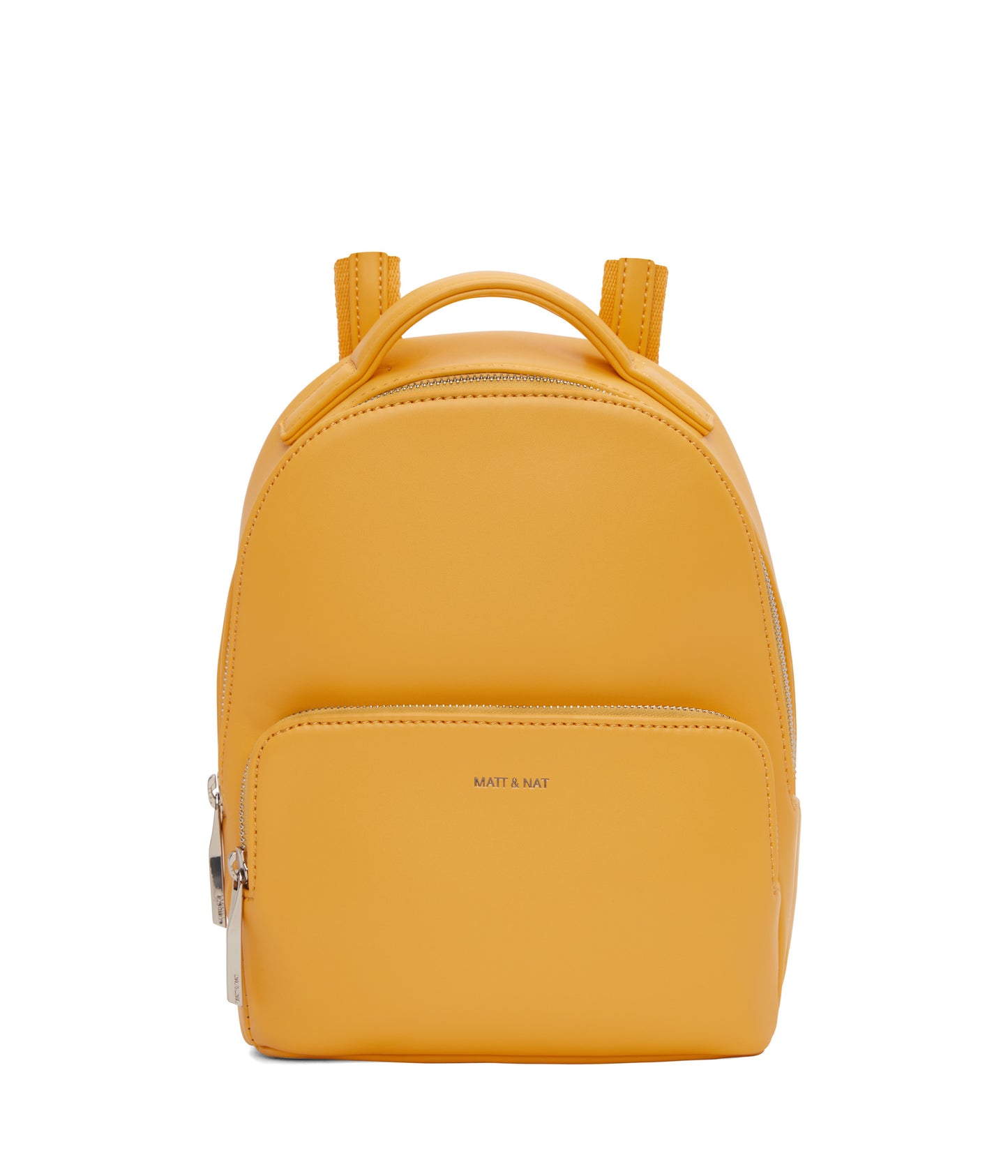 CAROSM Small Vegan Backpack - Loom | Color: Yellow - variant::citrine