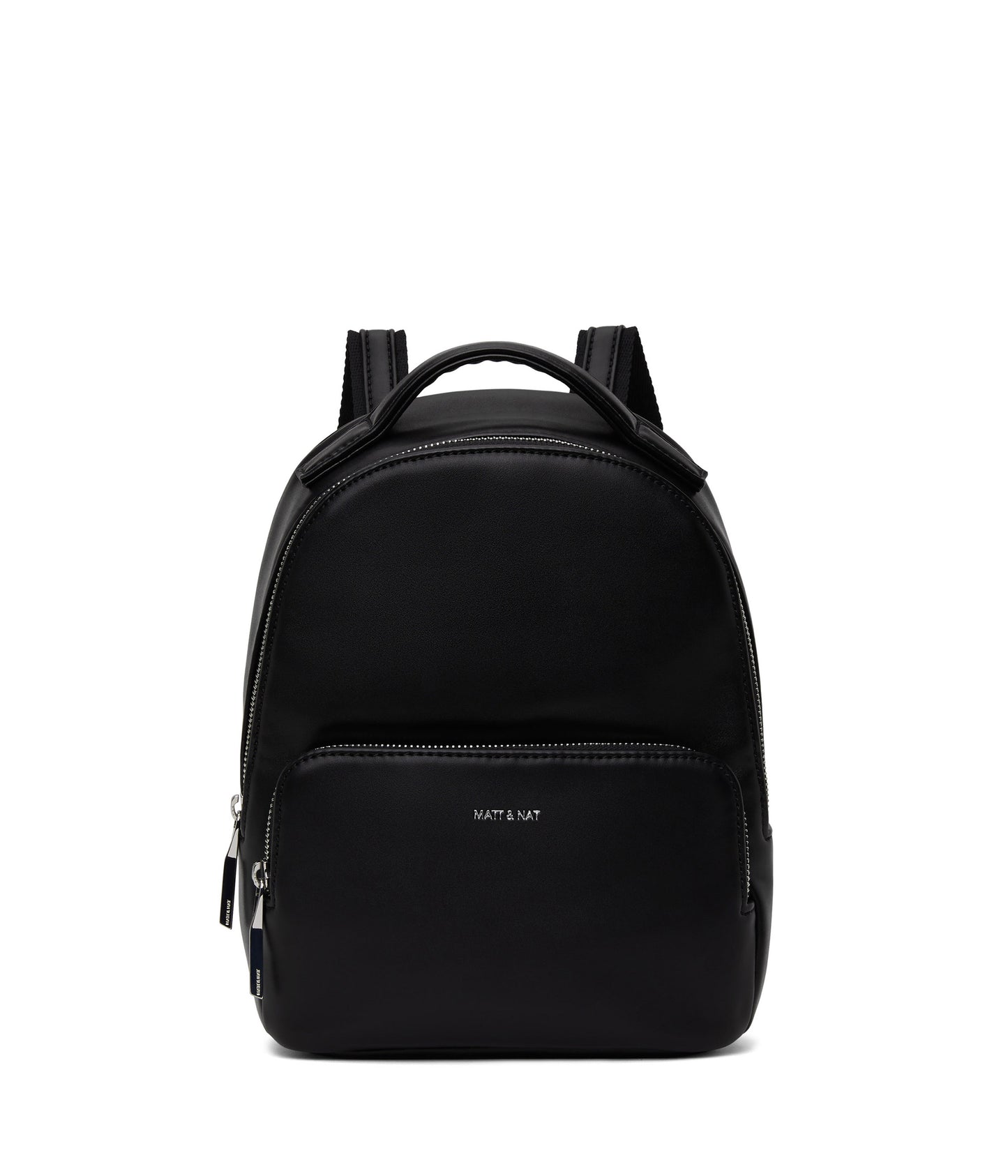 CAROSM Small Vegan Backpack - Loom | Color: Black - variant::black