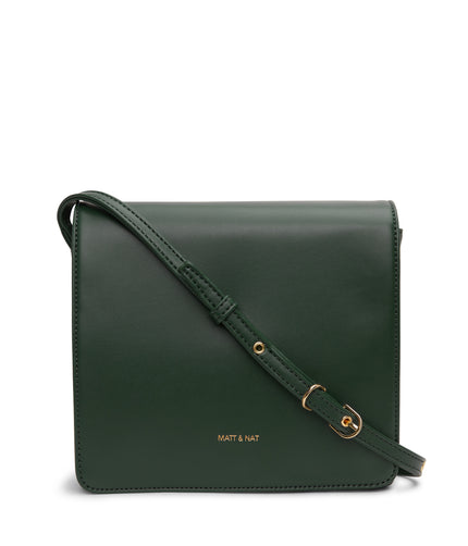 DOVER SM Vegan Crossbody Bag - Loom | Color: Green - variant::vineyard