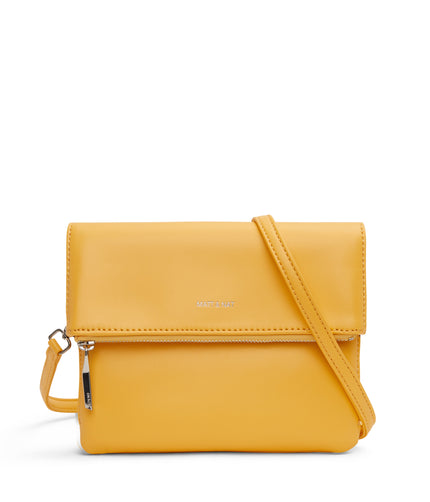 HILEY Vegan Crossbody Bag - Loom | Color: Yellow - variant::citrine
