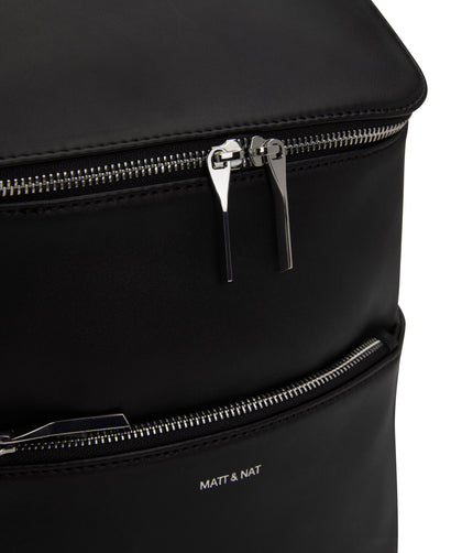 BRAVE MICRO Vegan Crossbody Bag - Loom | Color: Black - variant::black