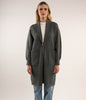NESS Knee-Length Cardigan | Color: Grey - variant::charcoal