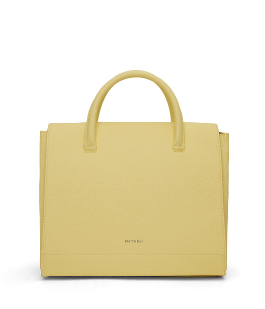 ADEL Vegan Satchel - Purity | Color: Yellow - variant::daffodil