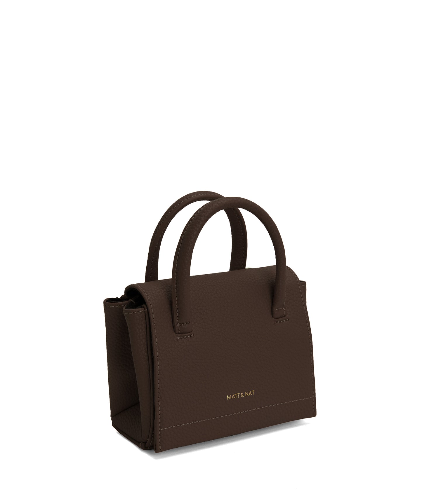 ADEL MICRO Vegan Satchel - Purity | Color: Brown - variant::chocolate