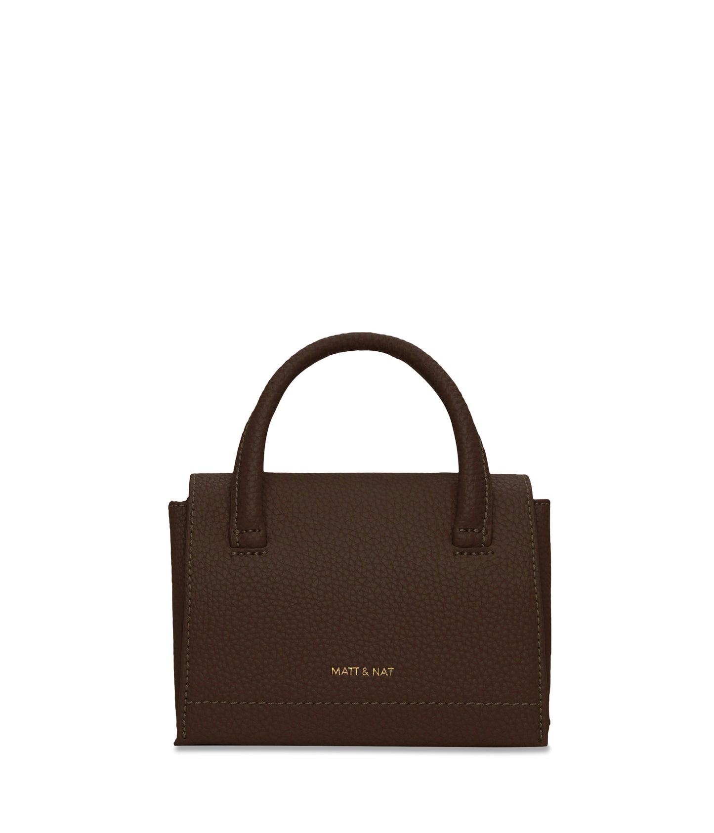 ADEL MICRO Vegan Satchel - Purity | Color: Brown - variant::chocolate