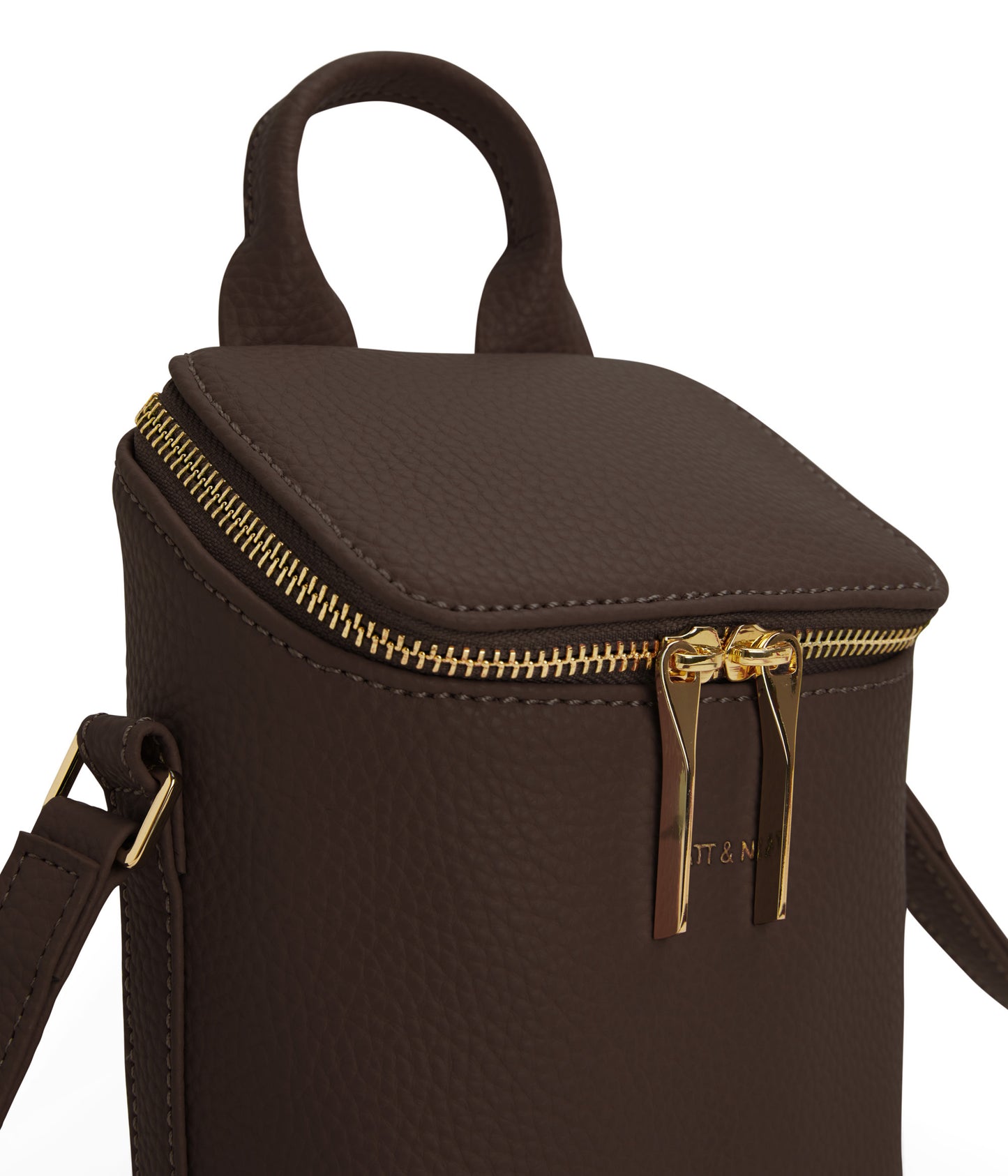 BRAVEMICRO Vegan Crossbody Bag - Purity | Color: Brown - variant::chocolate