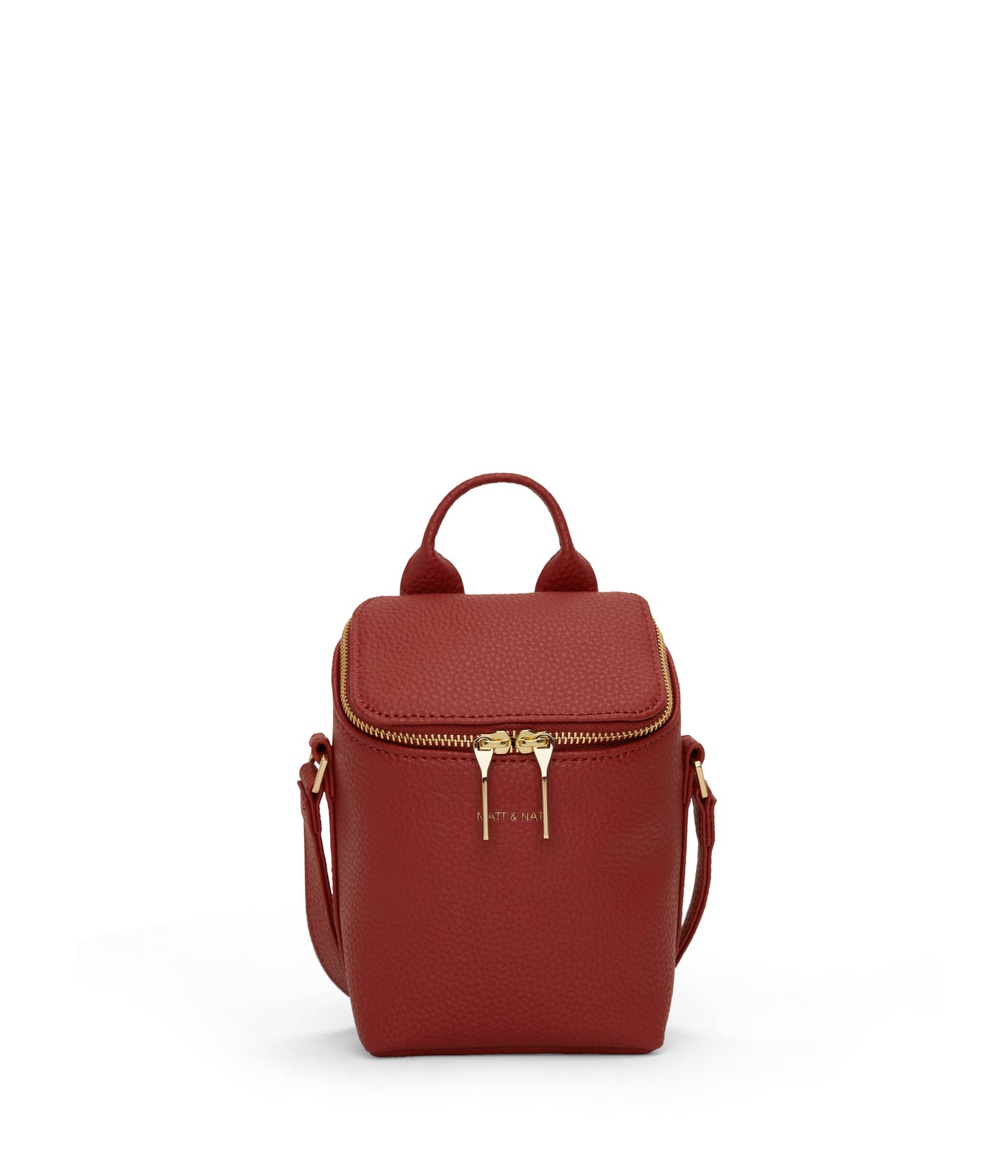 BRAVE MICRO Vegan Crossbody Bag - Purity | Color: Red - variant::passion