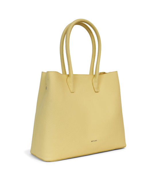 KRISTA Vegan Satchel - Purity | Color: Yellow - variant::daffodil