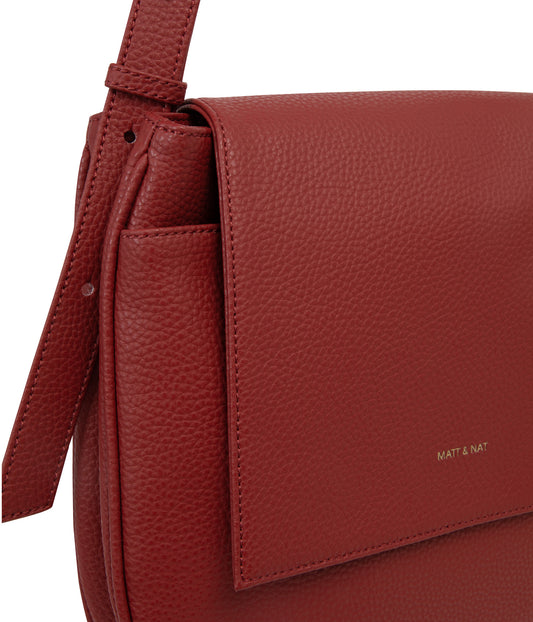 MATCH Vegan Shoulder Bag - Purity | Color: Red - variant::passion