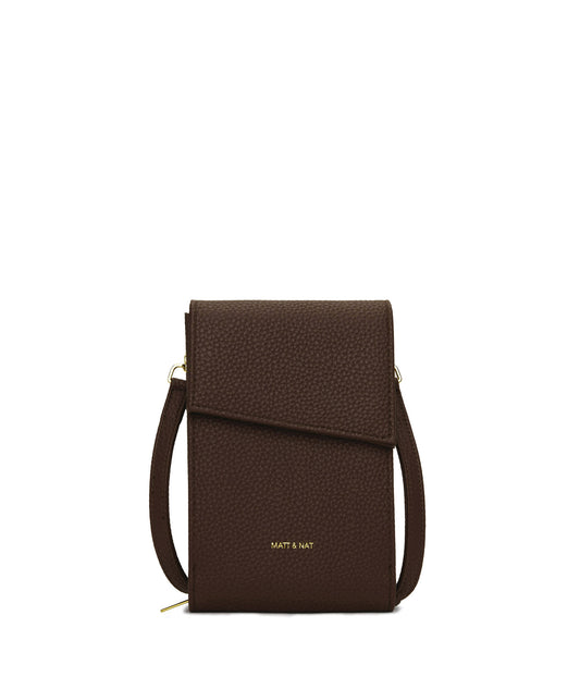 MET Vegan Crossbody Wallet - Purity | Color: Brown - variant::chocolate