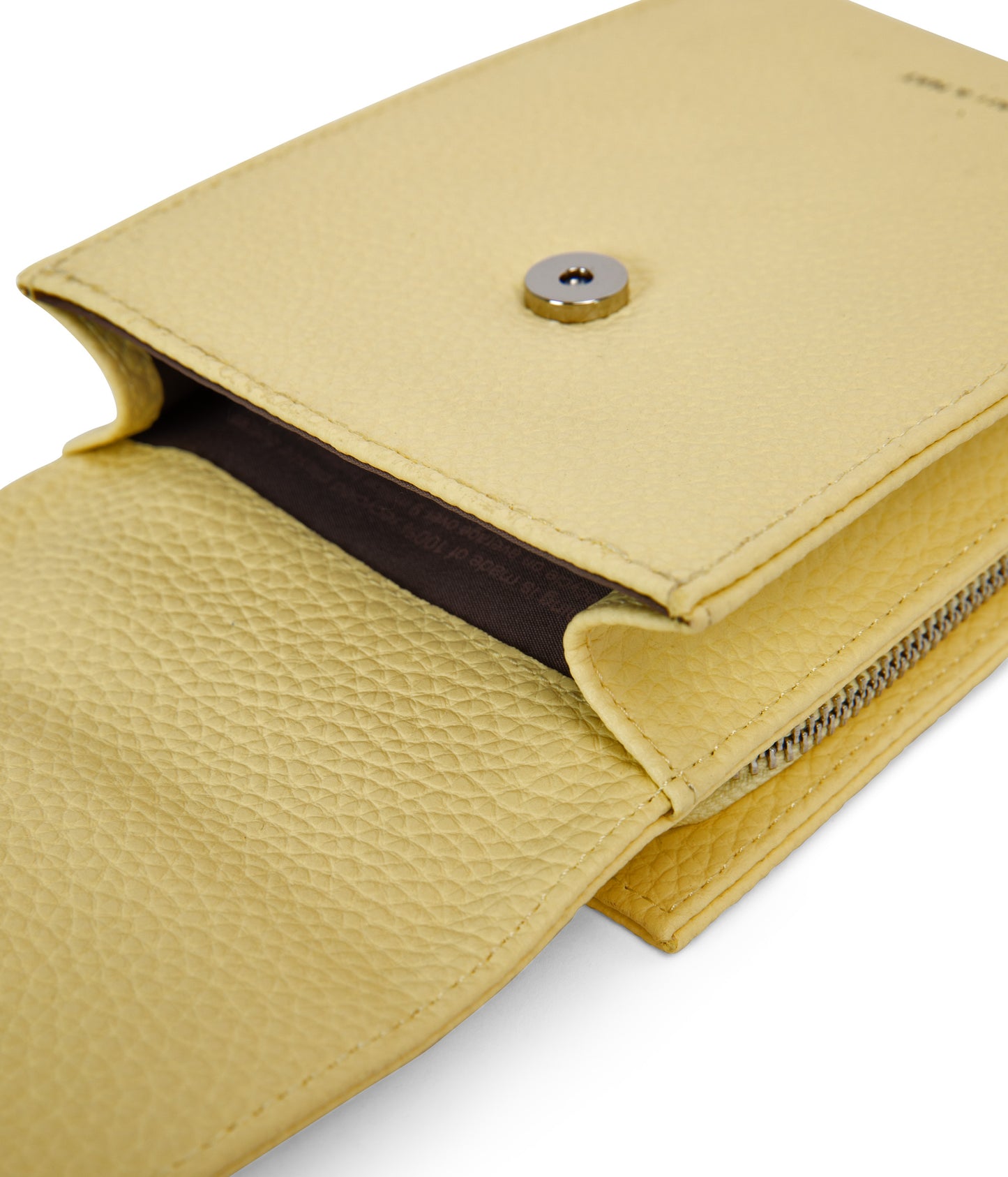 MET Vegan Crossbody Wallet - Purity | Color: Yellow - variant::daffodil