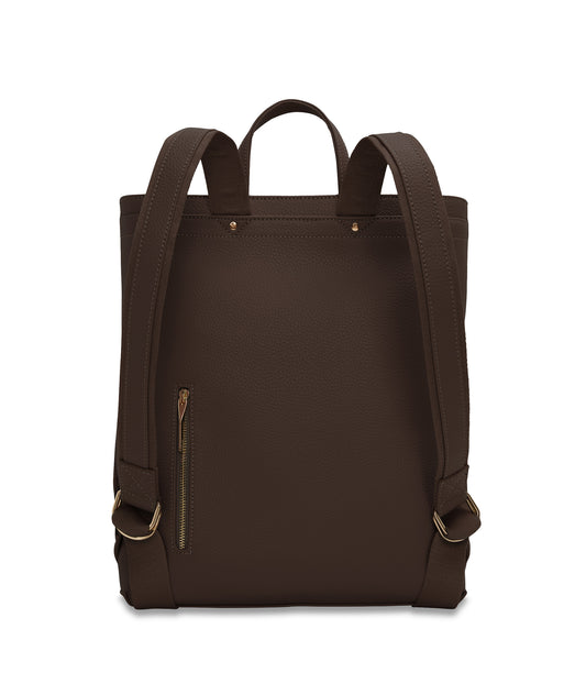 MYRON Vegan Backpack - Purity | Color: Brown - variant::chocolate