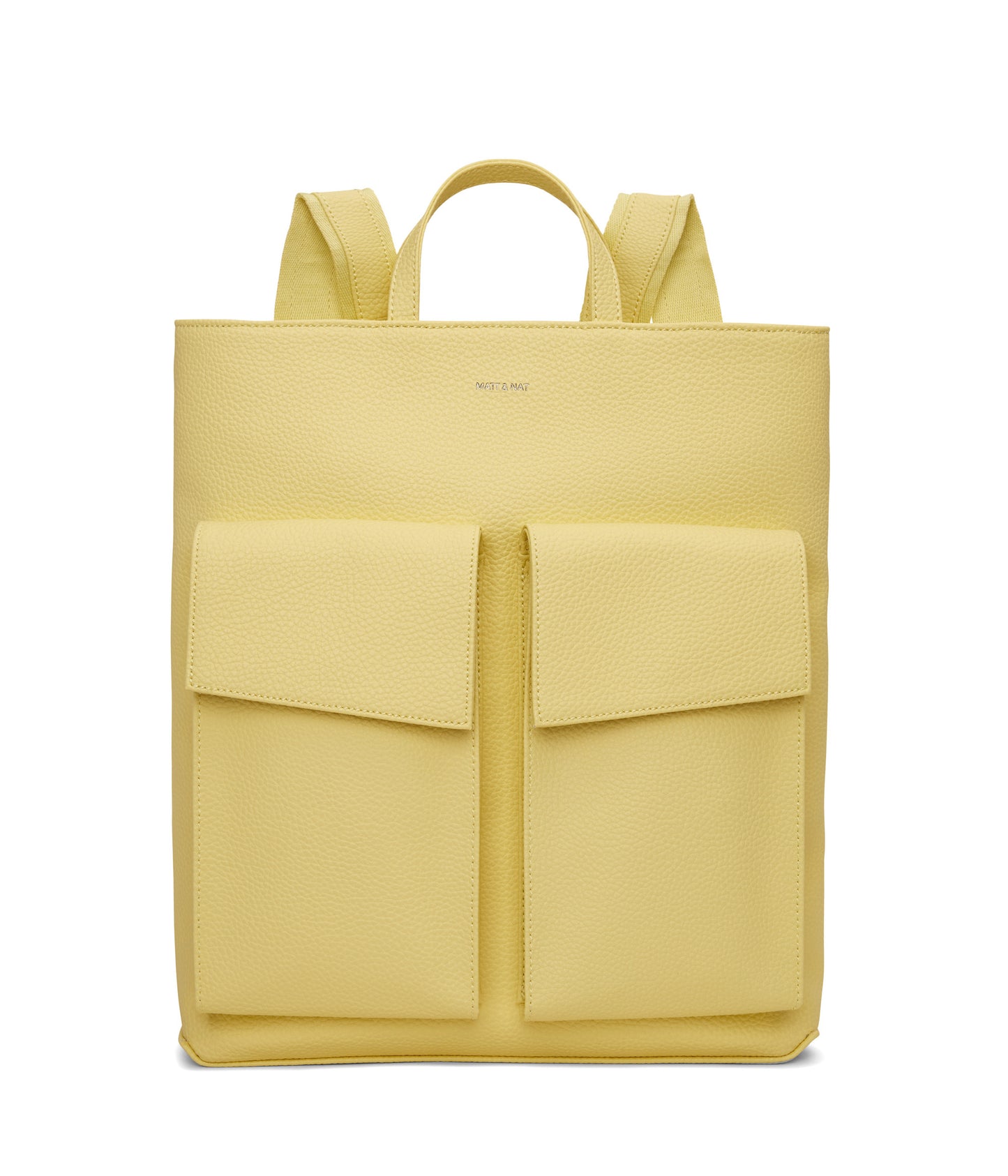 MYRON Vegan Backpack - Purity | Color: Yellow - variant::daffodil