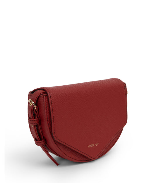 TWILL Vegan Saddle Bag - Purity | Color: Red - variant::passion