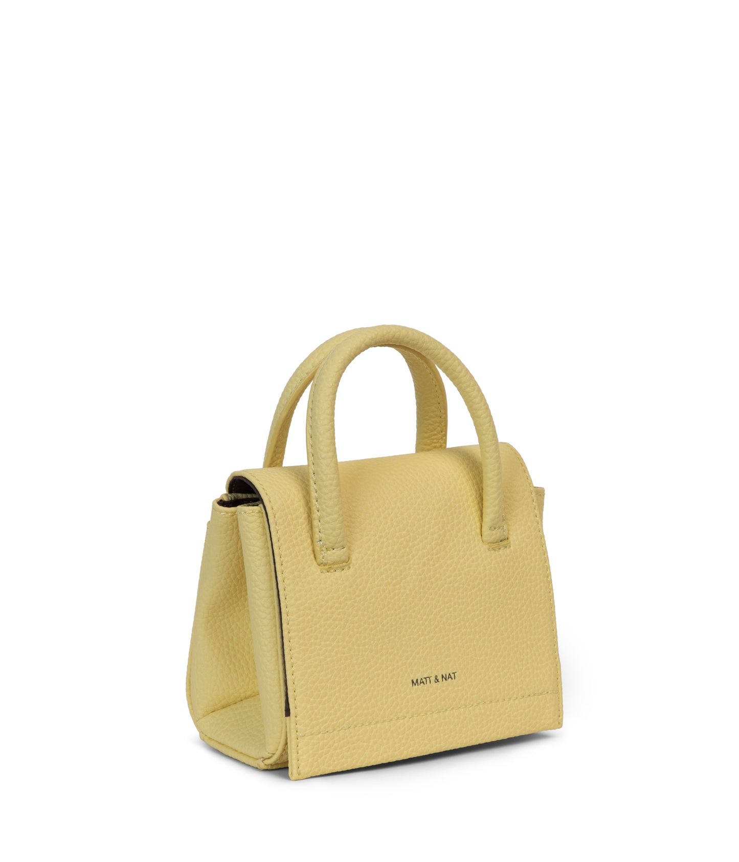 ADEL MICRO Vegan Satchel - Purity | Color: Yellow - variant::daffodil