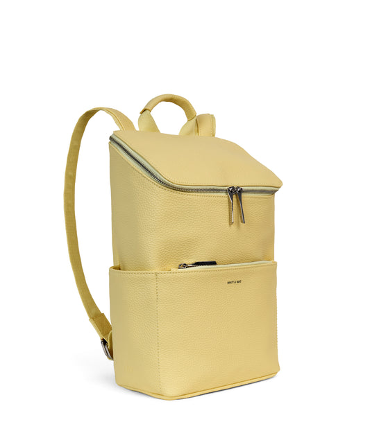 BRAVESM Small Vegan Backpack - Purity | Color: Yellow - variant::daffodil