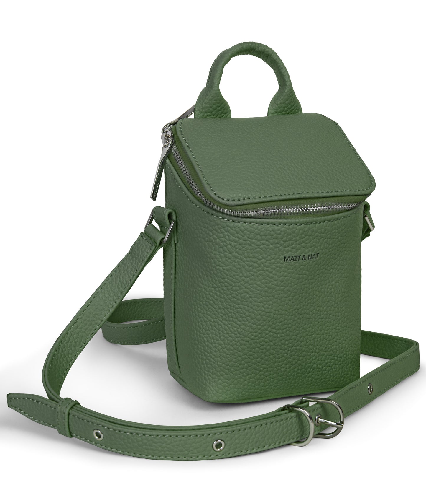 BRAVE MICRO Vegan Crossbody Bag - Purity | Color: Green - variant::herb