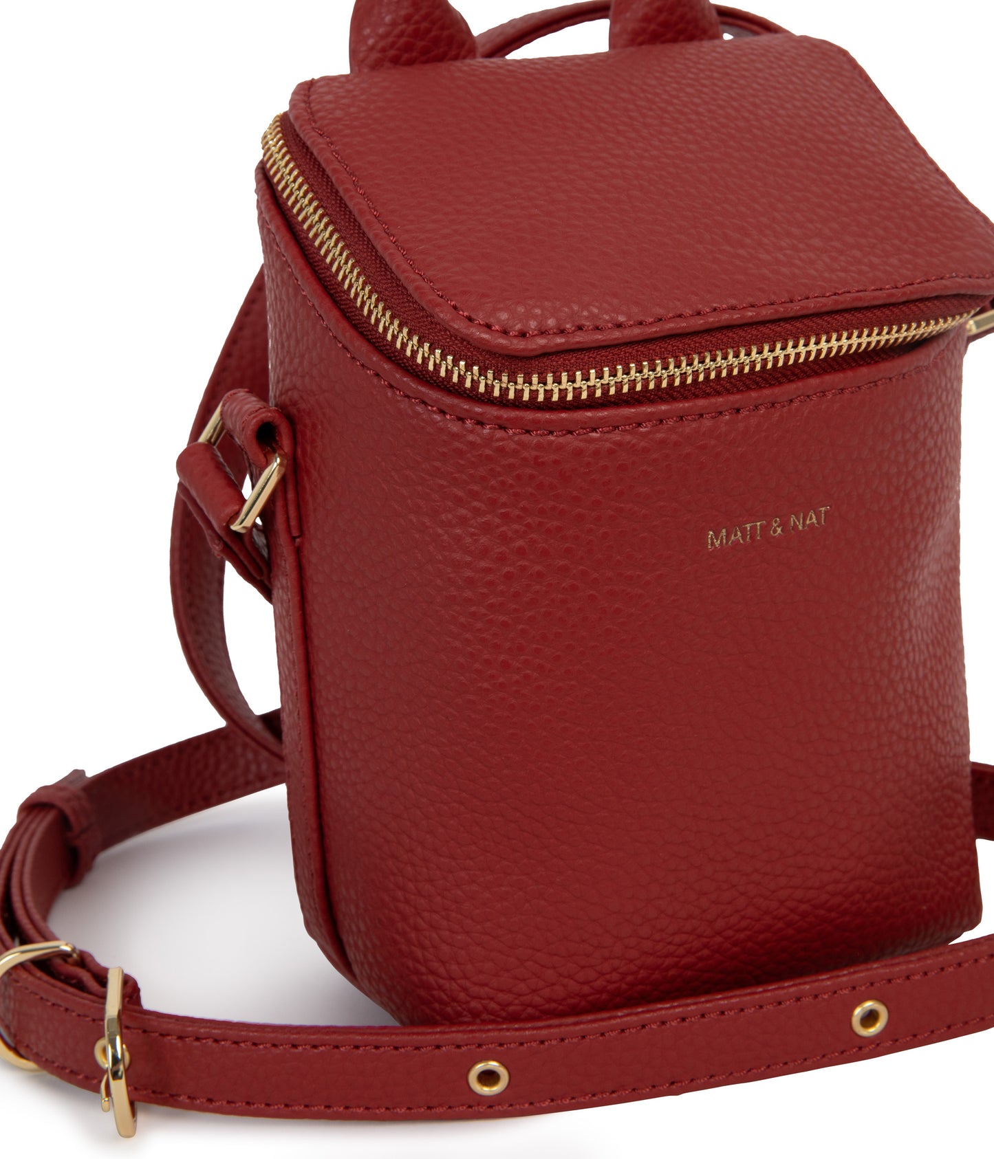 BRAVE MICRO Vegan Crossbody Bag - Purity | Color: Red - variant::passion