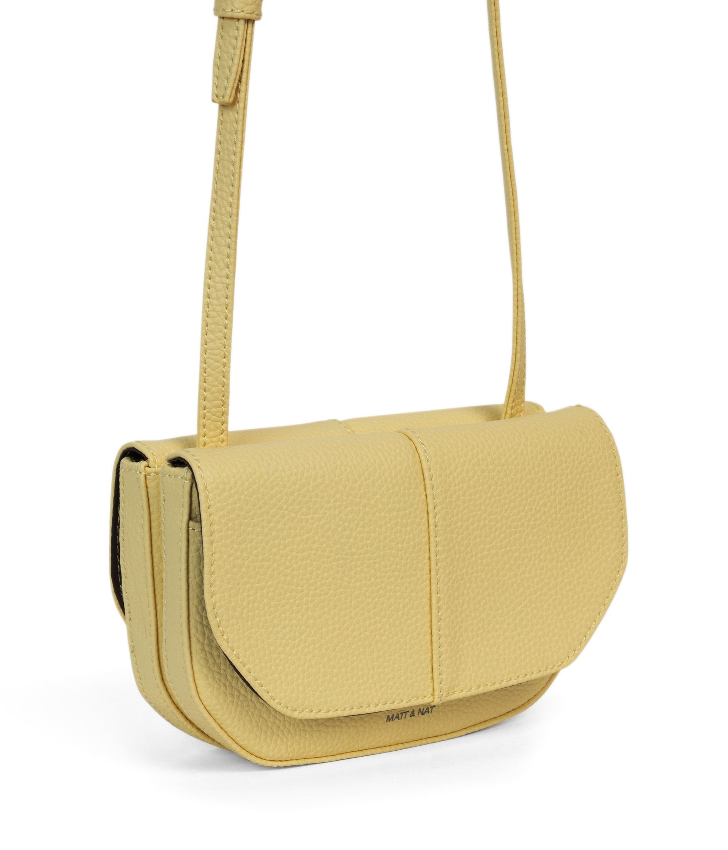 BUDA Vegan Crossbody Bag - Purity | Color: Yellow - variant::daffodil