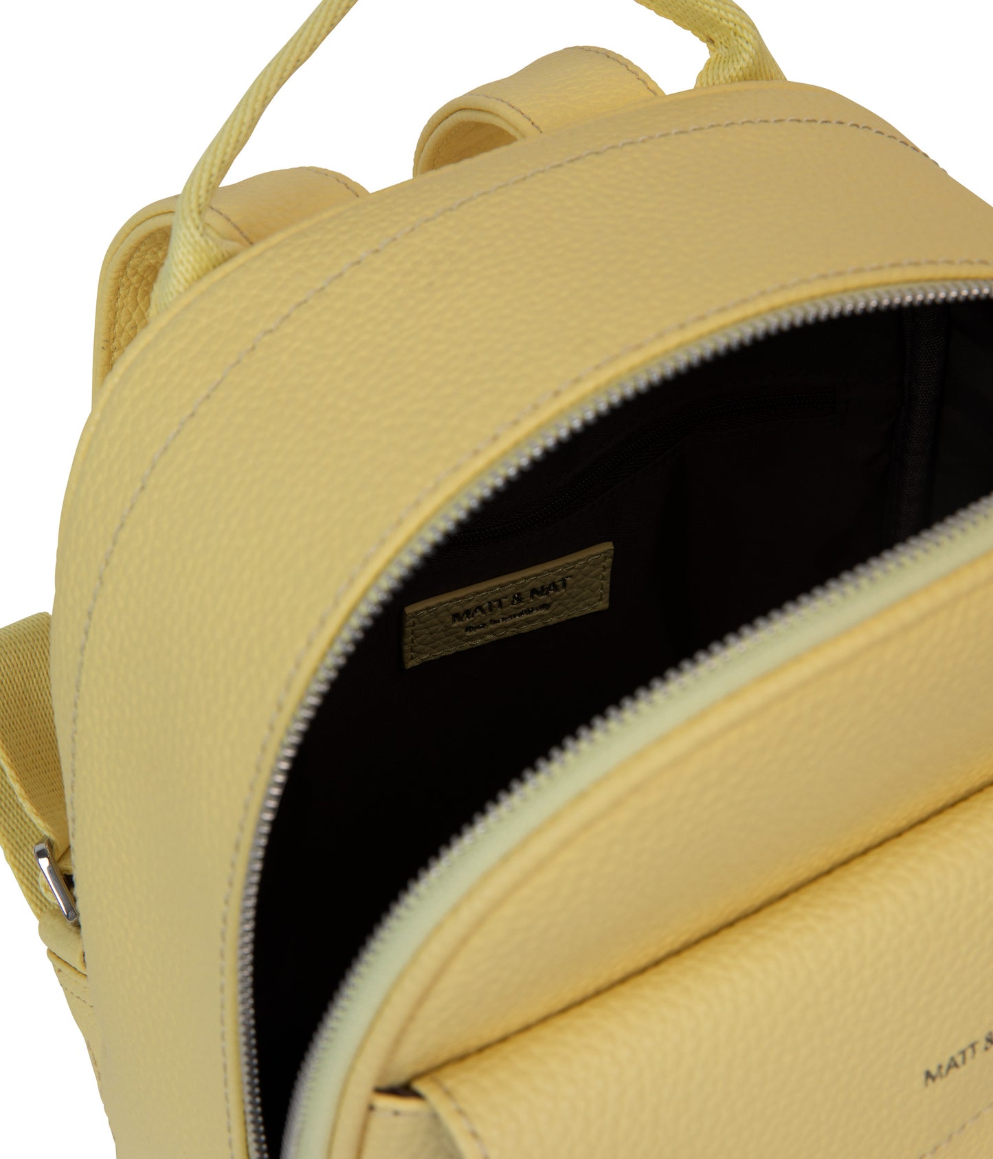 HARLEM Small Vegan Backpack - Purity | Color: Yellow - variant::daffodil