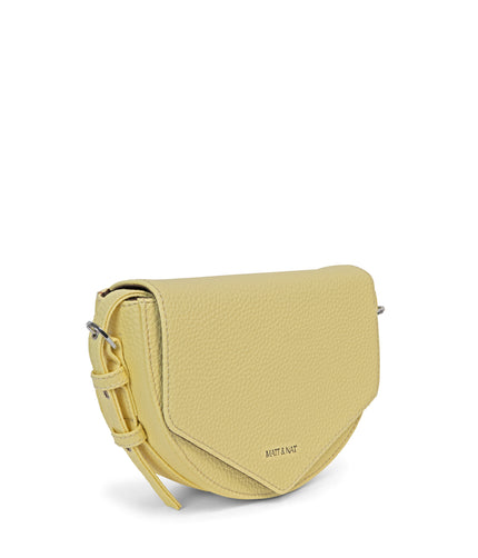 TWILL Vegan Saddle Bag - Purity | Color: Yellow - variant::daffodil