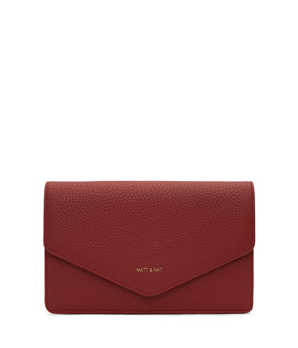 CLOE Vegan Wristlet Wallet - Purity | Color: Red - variant::passion