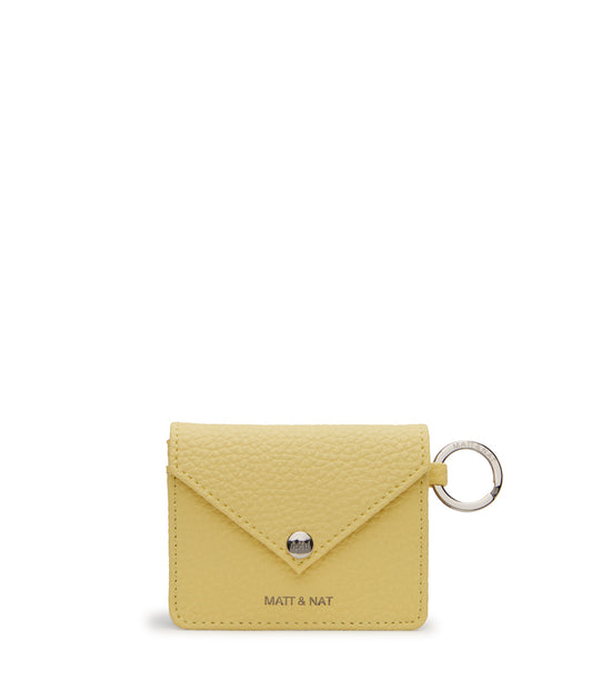 OZMA Vegan Coin Purse - Purity | Color: Yellow - variant::daffodil