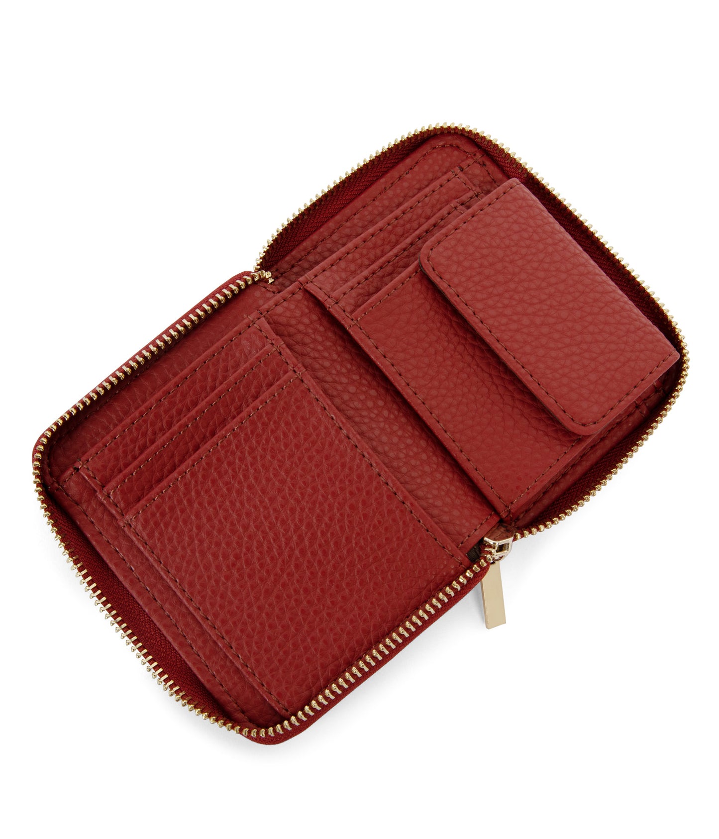 RUE Small Vegan Zip Wallet - Purity | Color: Red - variant::passion