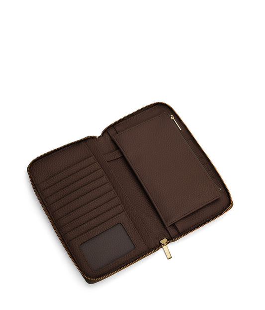 TRIP Vegan Travel Wallet - Purity | Color: Brown - variant::chocolate