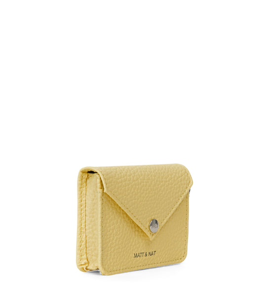 OZMA Vegan Coin Purse - Purity | Color: Yellow - variant::daffodil