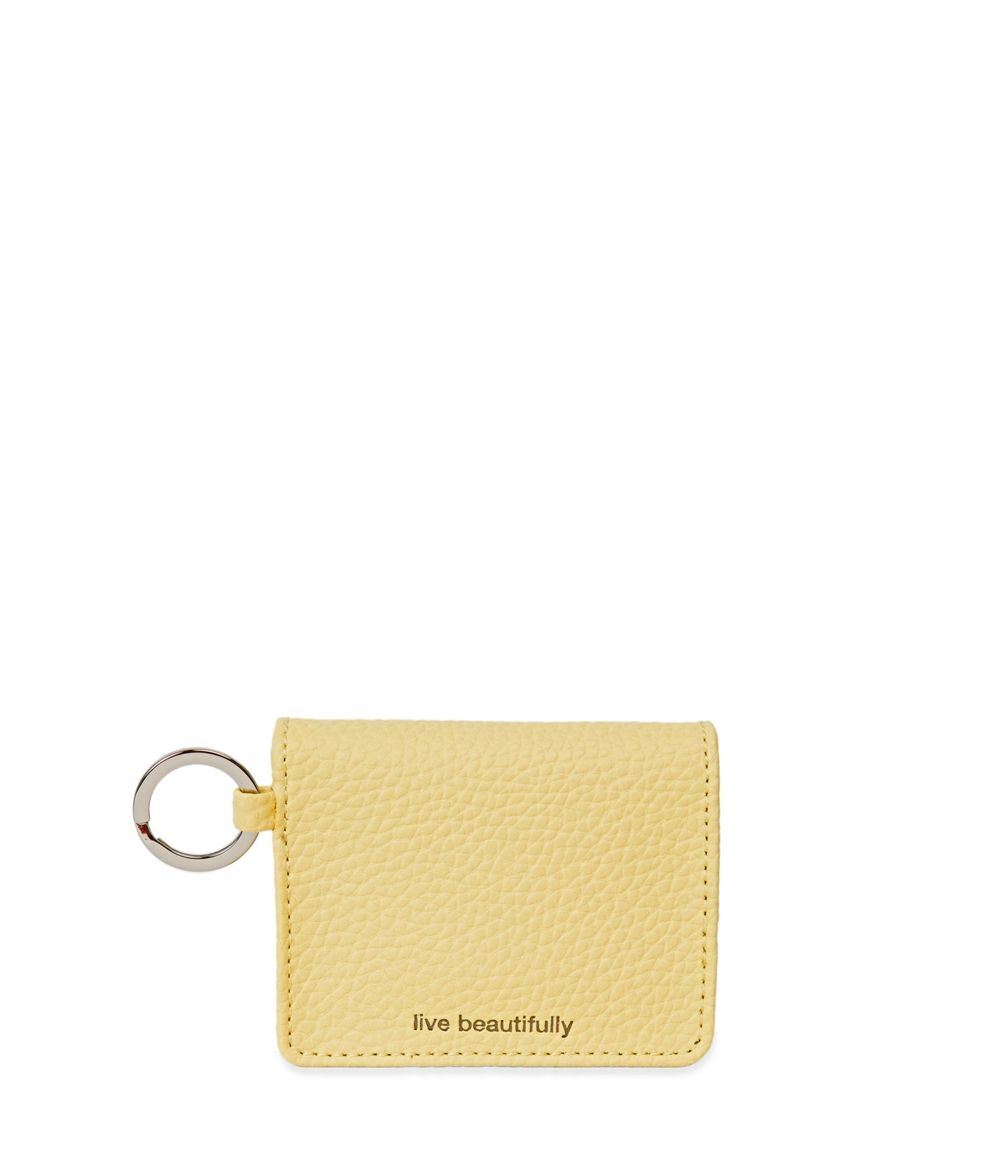 OZMA Vegan Coin Purse - Purity | Color: Yellow - variant::daffodil