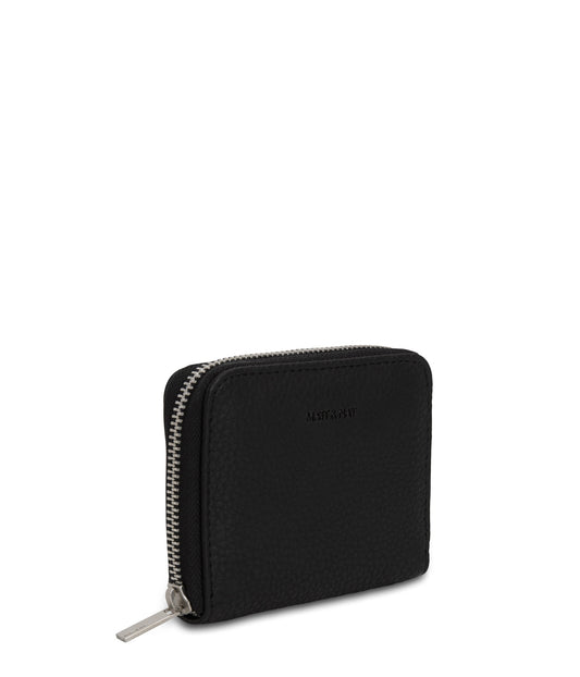 RUE Small Vegan Zip Wallet - Purity | Color: Black - variant::black