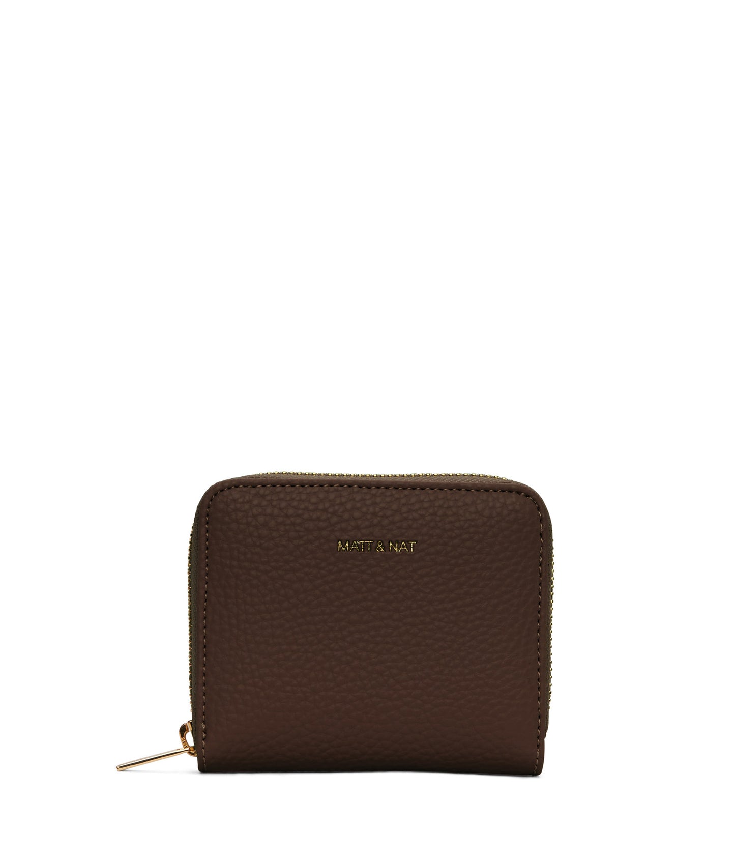 RUE Small Vegan Zip Wallet - Purity | Color: Brown - variant::chocolate