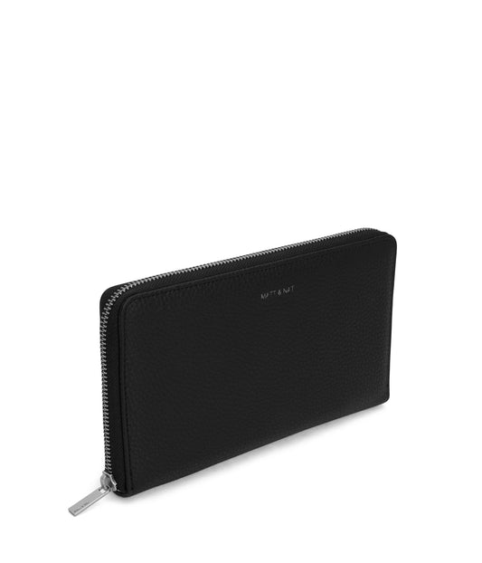 TRIP Vegan Travel Wallet - Purity | Color: Black - variant::black