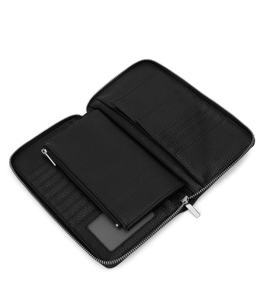 TRIP Vegan Travel Wallet - Purity | Color: Black - variant::black