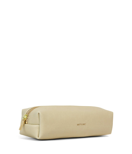 TECKEL Vegan Pencil Case - Vintage | Color: White - variant::vanilla