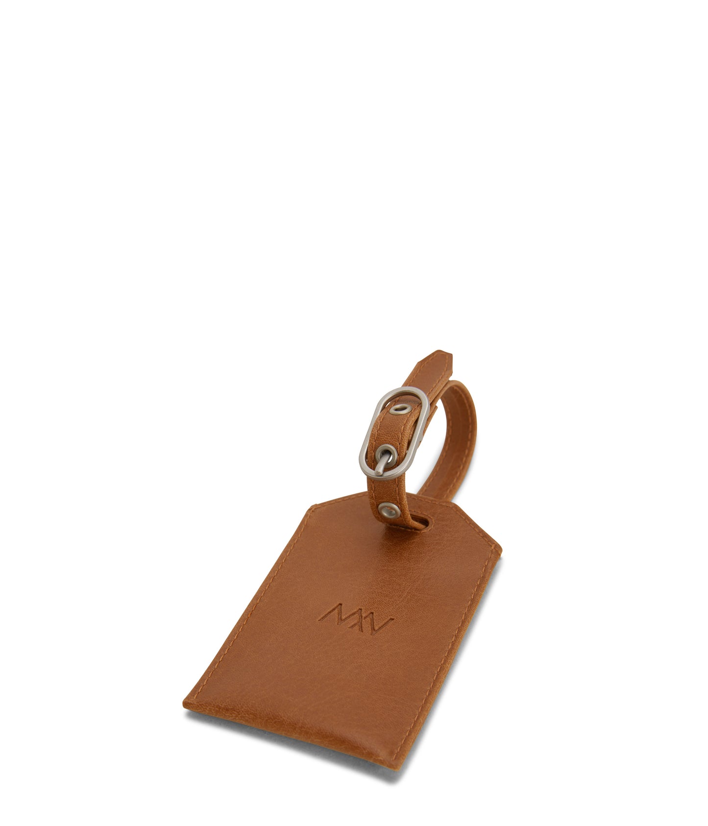 TROTTER Vegan Luggage Tag - Vintage | Color: Brown - variant::chili