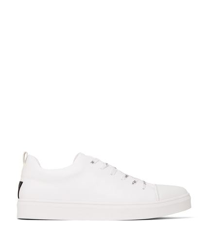 GAVIN Men's Vegan Sneakers | Color: White - variant::white