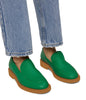 LAJ Women’s Vegan Loafer | Color: Green - variant::green natural
