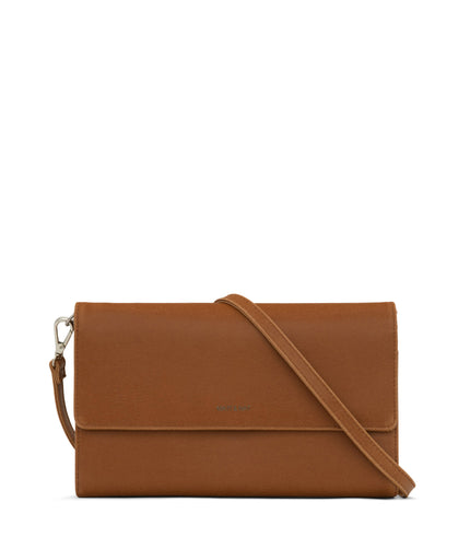 DREWLG Large Vegan Crossbody Bag - Vintage | Color: Brown - variant::chili
