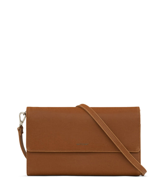 DREWLG Large Vegan Crossbody Bag - Vintage | Color: Brown - variant::chili