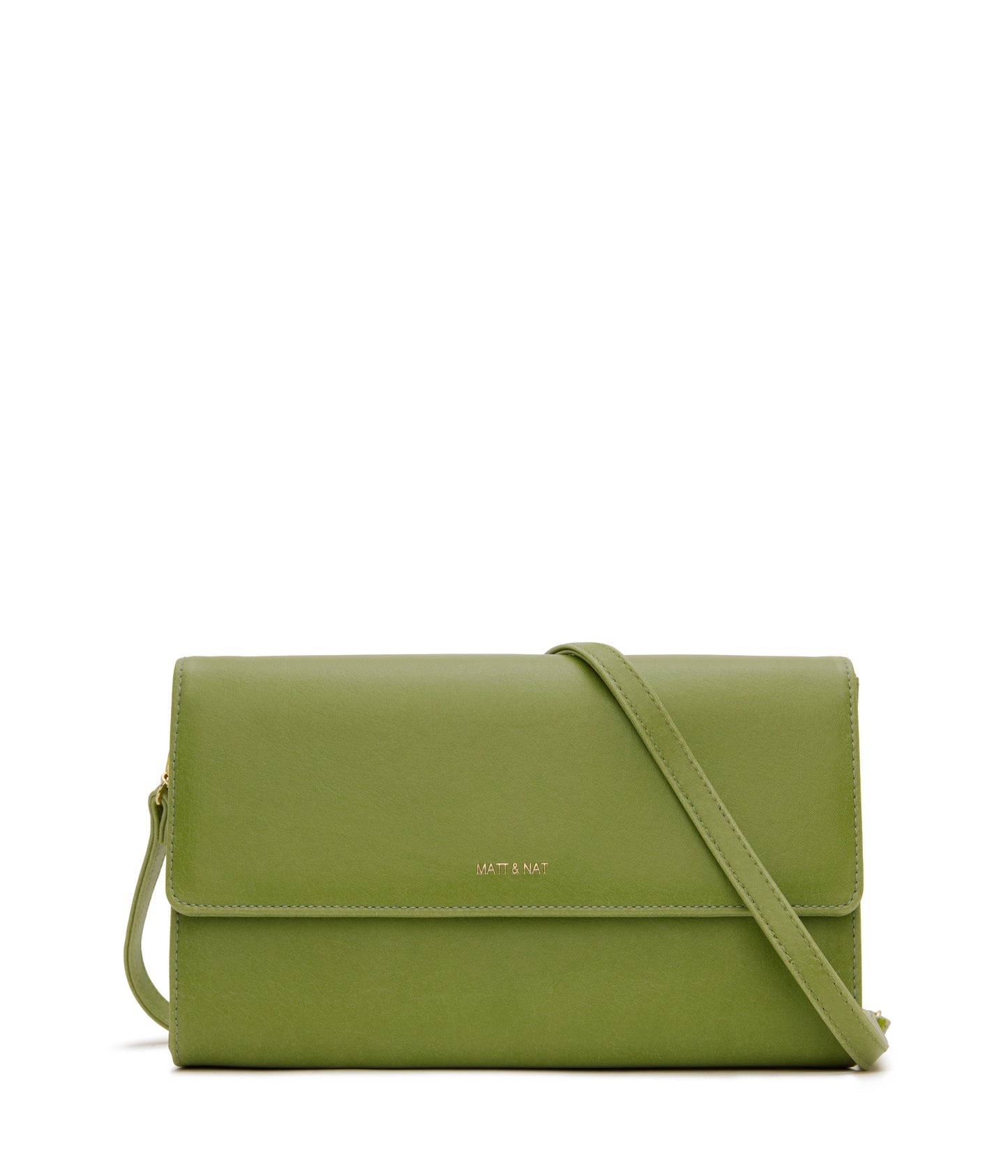 DREWLG Large Vegan Crossbody Bag - Vintage | Color: Green - variant::frog
