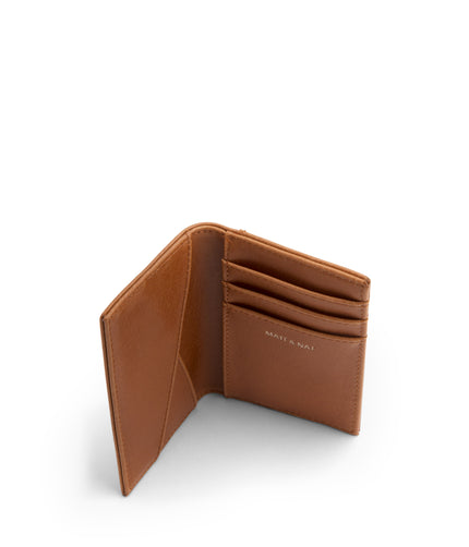 YORK Vegan Card Holder - Vintage | Color: Brown - variant::chili